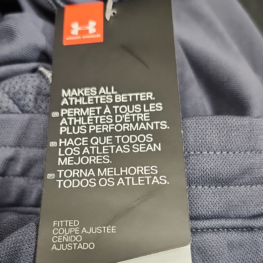Under Armour Men's Navy Joggers with White Accents - Picture 8 of 8